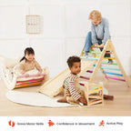 7-in-1 Rainbow Climbing Set with Play Pad