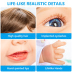 22 inch - Lifelike Reborn Baby Dolls for Seniors with Dementia -Therapy Doll - Soft Body Realistic Newborn - Alzheimer's Activity for Adults - Patients Nursing Home - Gifts for Elderly - Anxiety relief