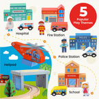 110-Piece Wooden Train Set