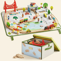 110-Piece Wooden Train Set