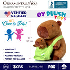 Coco the Capybara & Her Baby Plushie Set