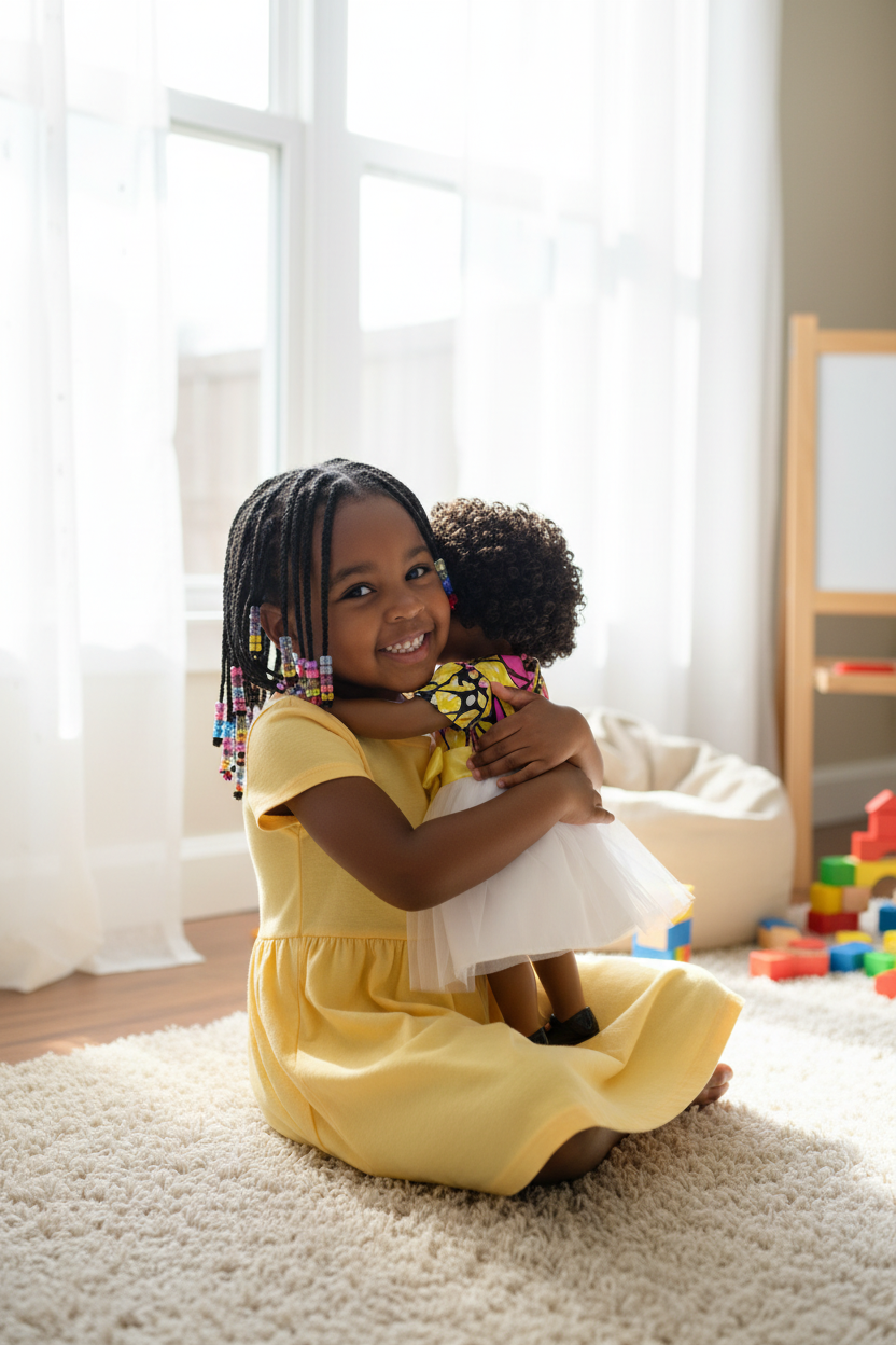 A Medium Brown Skin Tone Doll
