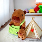 Coco the Capybara & Her Baby Plushie Set