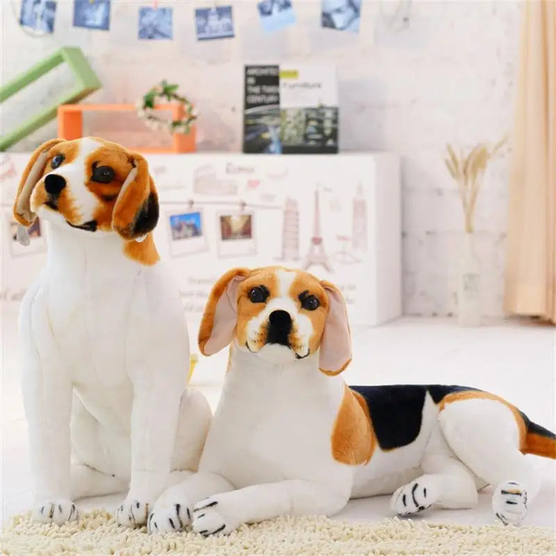 Lifelike Beagle Dog Plush Toy – Giant Stuffed Animal
