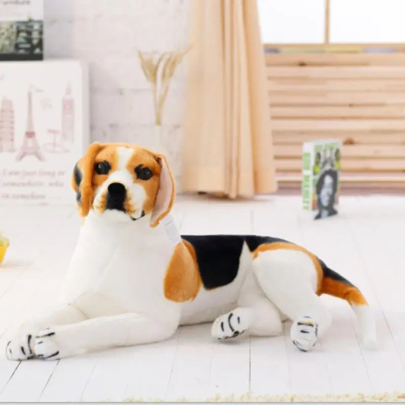 Lifelike Beagle Dog Plush Toy – Giant Stuffed Animal