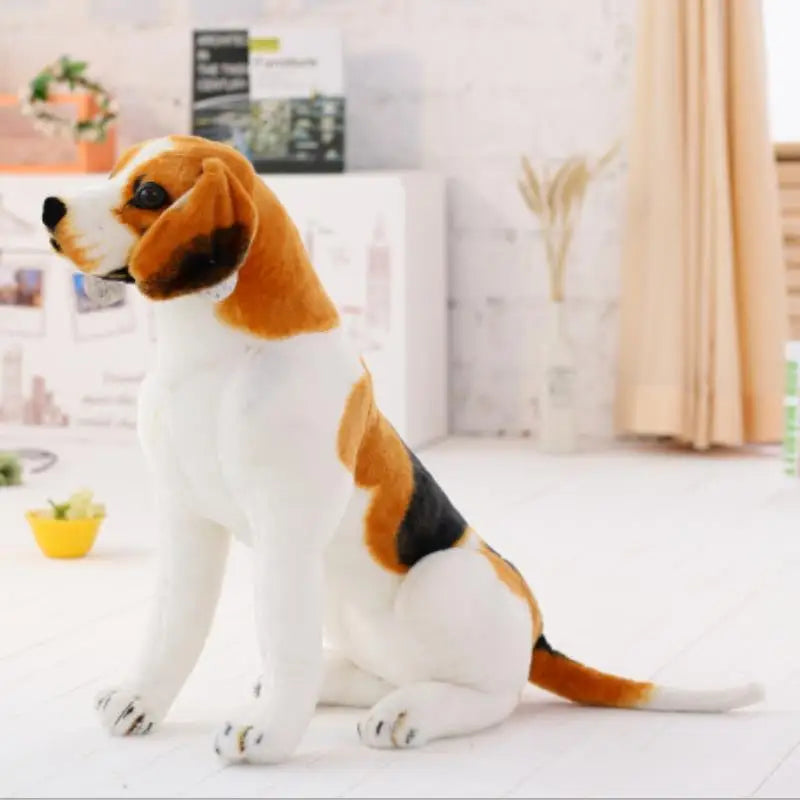 Lifelike Beagle Dog Plush Toy – Giant Stuffed Animal