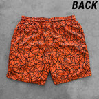 Basketball Pattern - Shorts - Orange