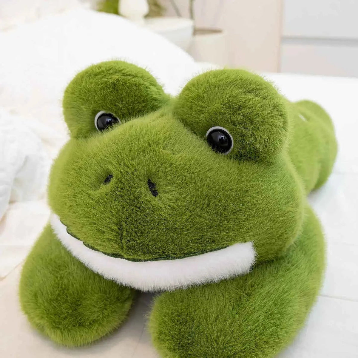 Hot Simulation Giant Frog Plush Toy Stuffed Animals Green