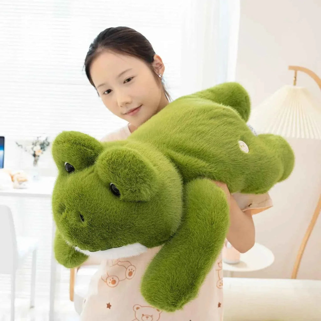 Hot Simulation Giant Frog Plush Toy Stuffed Animals Green