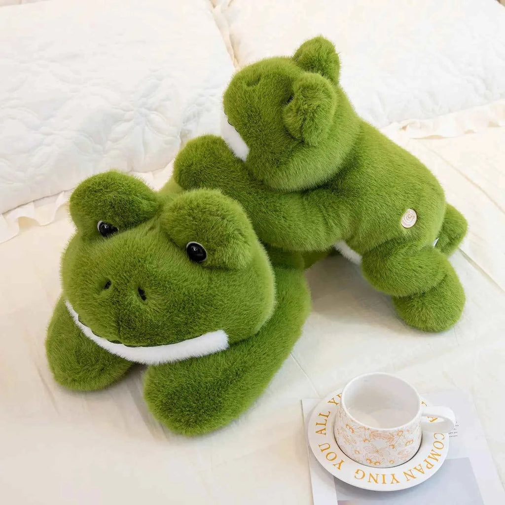 Hot Simulation Giant Frog Plush Toy Stuffed Animals Green