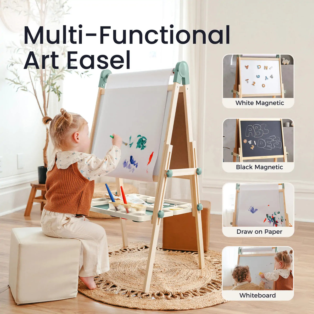 Pink Magnitales Easel & Paper Roll Set