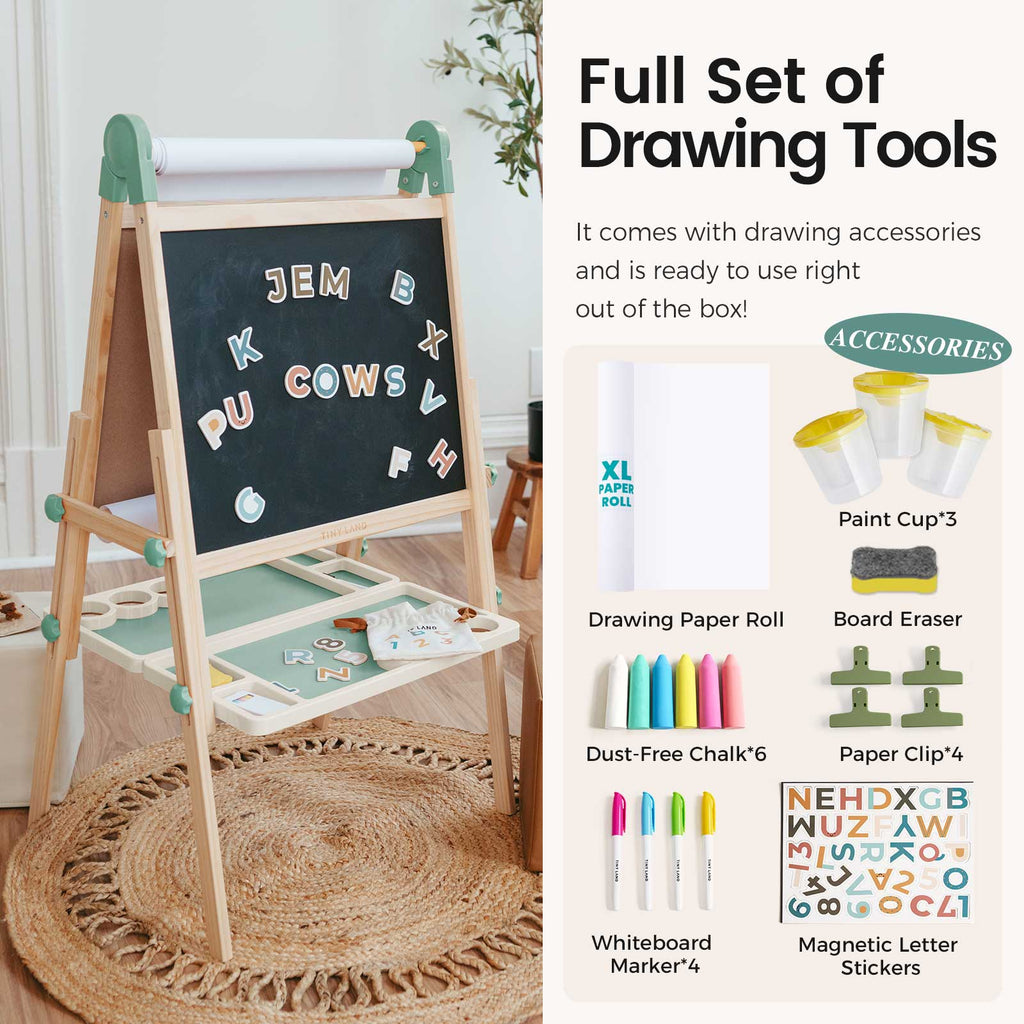 Pink Magnitales Easel & Paper Roll Set