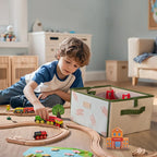 110-Piece Wooden Train Set