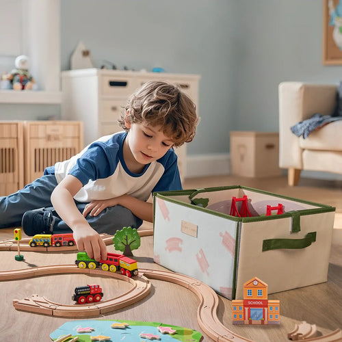 110-Piece Wooden Train Set