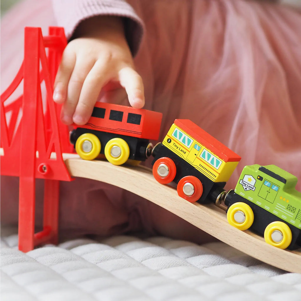 110-Piece Wooden Train Set