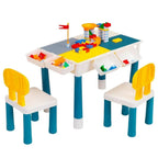 TOBBI & NYEEKOY Multi-Function Rectangular Kids Activity Table Set