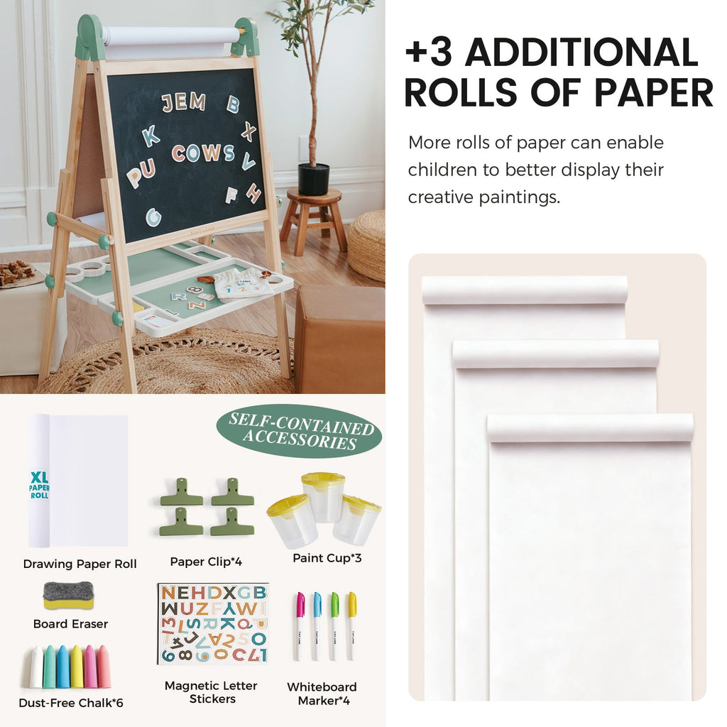 Pink Magnitales Easel & Paper Roll Set