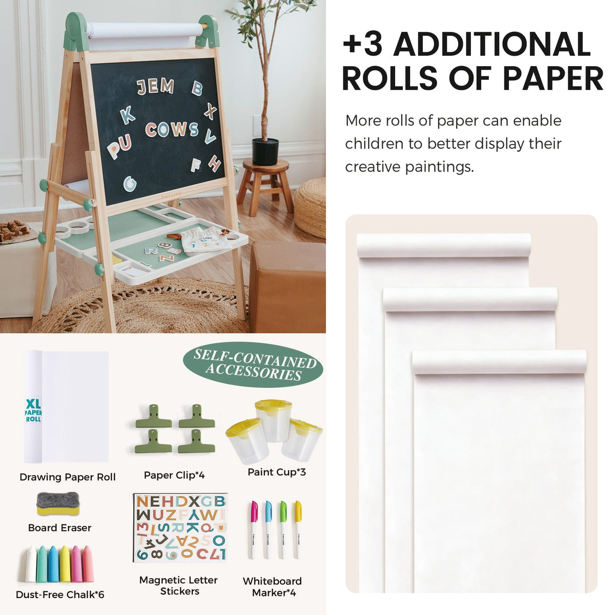 Pink Magnitales Easel & Paper Roll Set