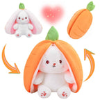 Reversible Strawberry Bunny Plush Toy
