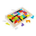 Colorful Wooden Tangram Brain Teaser Puzzle