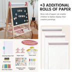 Pink Magnitales Easel & Paper Roll Set