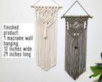 Beginner macrame wall hanging kit
