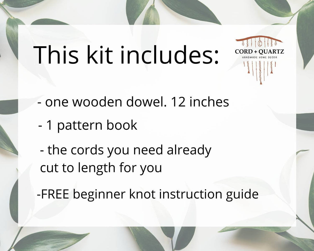 Beginner macrame wall hanging kit
