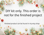 DIY Christmas ornament kit. Macrame christmas ornament set. Christmas craft kits for adults and kids. Boho ornament. Christmas home decor