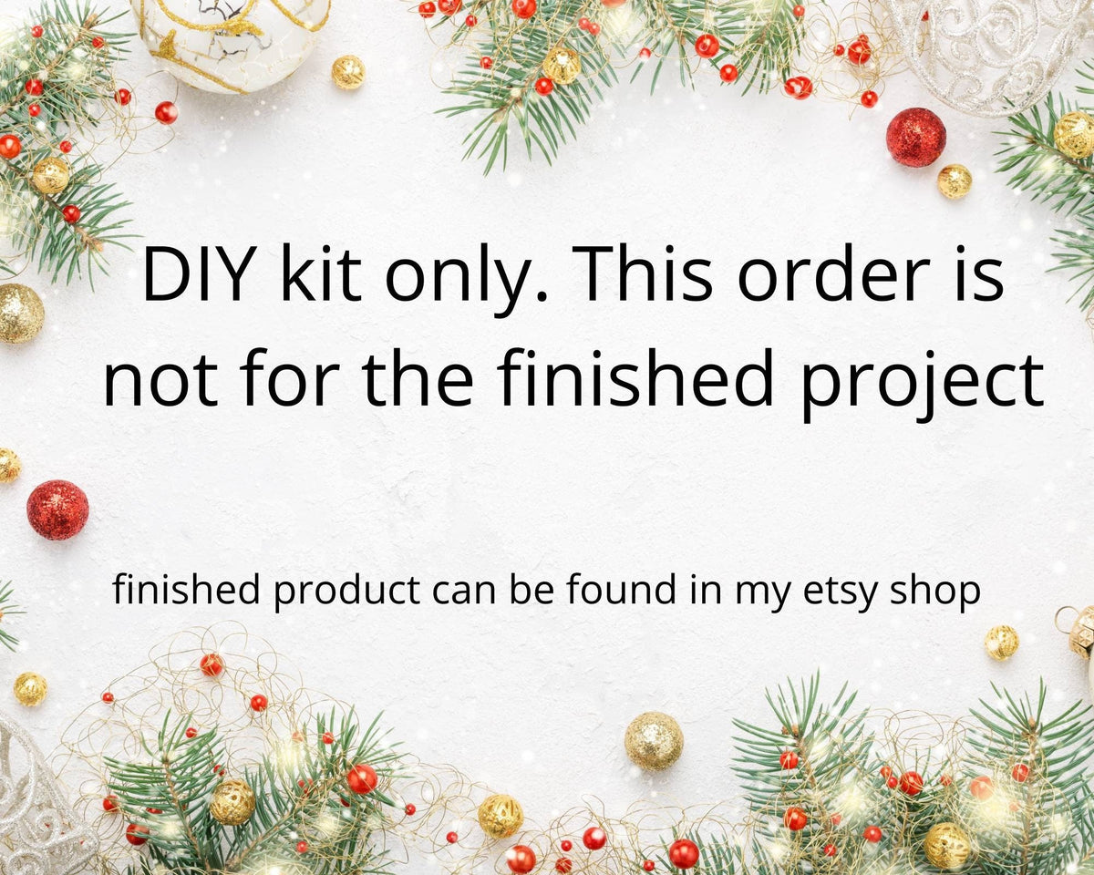 DIY Christmas ornament kit. Macrame christmas ornament set. Christmas craft kits for adults and kids. Boho ornament. Christmas home decor