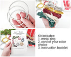DIY Christmas ornament kit. Macrame christmas ornament set. Christmas craft kits for adults and kids. Boho ornament. Christmas home decor
