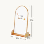 Double-Sided Arched Magnet Chalkboard