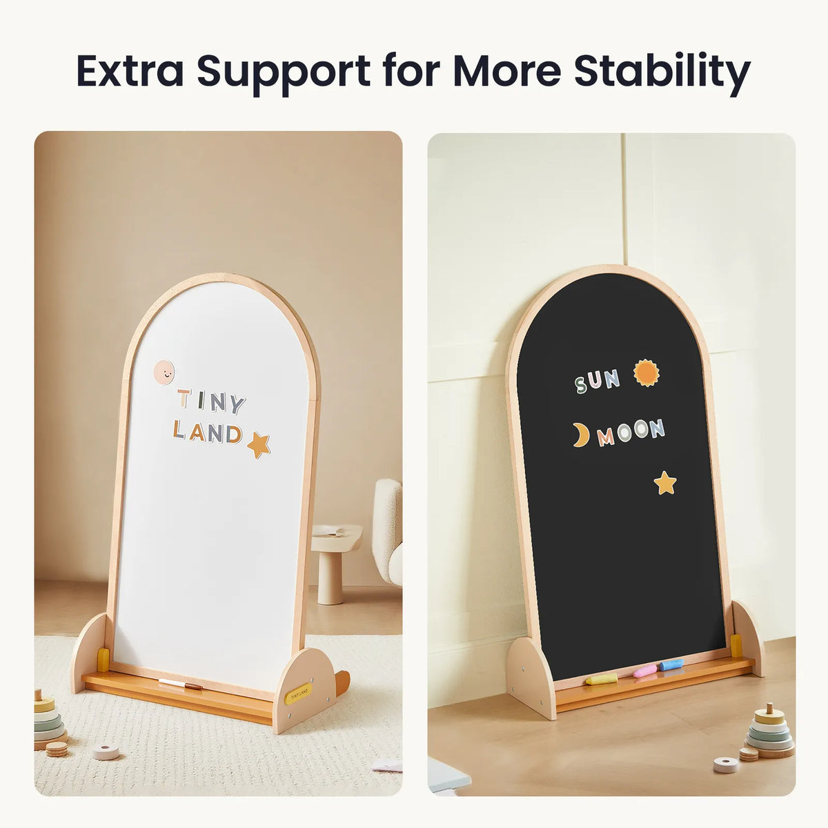 Double-Sided Arched Magnet Chalkboard